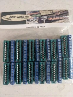 Accu Lites SNAPS! Wiring Connector For Tortoise Switch Machine 12-Pack -- 2020 Update With Wider C