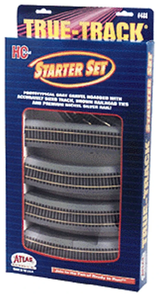Atlas True-Track? Code 83 Track & Roadbed System -- Starter Set (18 Sections Track, 2 Switches, & 3 Atlas True-Track? Code 83 Track & Roadbed System -- Starter Set (18 Sections Track, 2 Switches, &