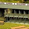 Atlas Lumber Yard & Office - Kit -- 3-3/4 X 8-1/2" 9.5 X 21.3cm - HO -Model Train Toy Store lg150 0750