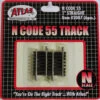 Atlas Code 55 Track W/Nickel-Silver Rail & Brown Ties -- 1" Straight Pkg(6) - N -Model Train Toy Store lg150 2007