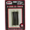 Atlas Code 55 Track W/Nickel-Silver Rail & Brown Ties -- 13-3/4" Radius Half Curve Pkg(6) - N -Model Train Toy Store lg150 2017