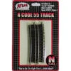 Atlas Code 55 Track W/Nickel-Silver Rail & Brown Ties -- 16-1/4" Radius Half Curve Pkg(6) - N -Model Train Toy Store lg150 2021
