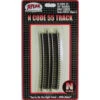 Atlas Code 55 Track W/Nickel-Silver Rail & Brown Ties -- 20" Radius Half Curve Pkg(6) - N -Model Train Toy Store lg150 2027