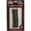 Atlas Code 55 Track W/Nickel-Silver Rail & Brown Ties -- 21-1/4" Radius Curve Half Section Pkg(6) -Model Train Toy Store lg150 2029