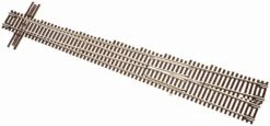 Atlas Code 55 Track W/Nickel-Silver Rail & Brown Ties -- #10 Turnout - Left Hand - N