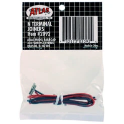 Atlas Code 55 Accessories -- Terminal Rail Joiners 1 Pair - N