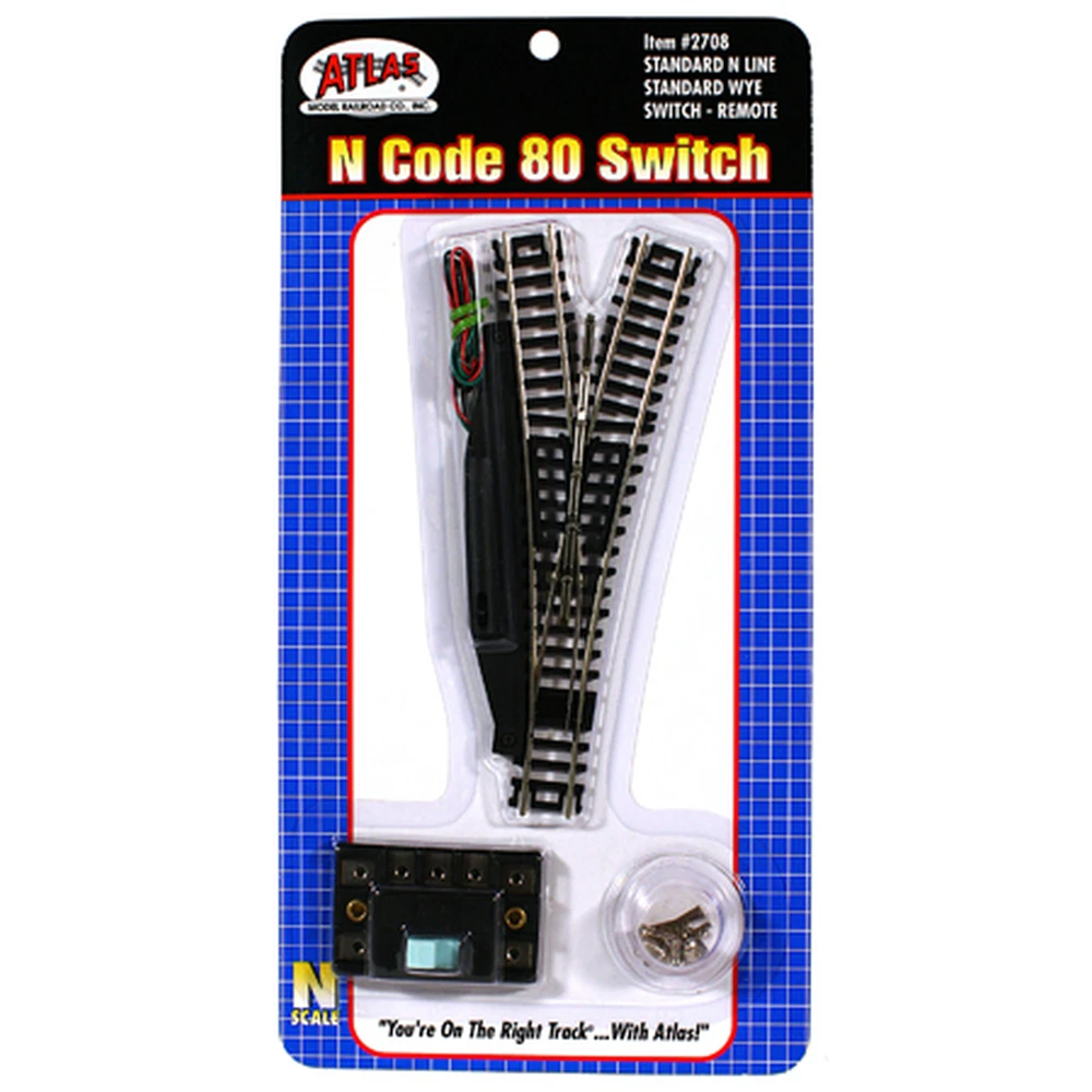 Atlas Standard Wye Remote Switch - N Scale Code 80 3 Atlas Standard Wye Remote Switch - N Scale Code 80