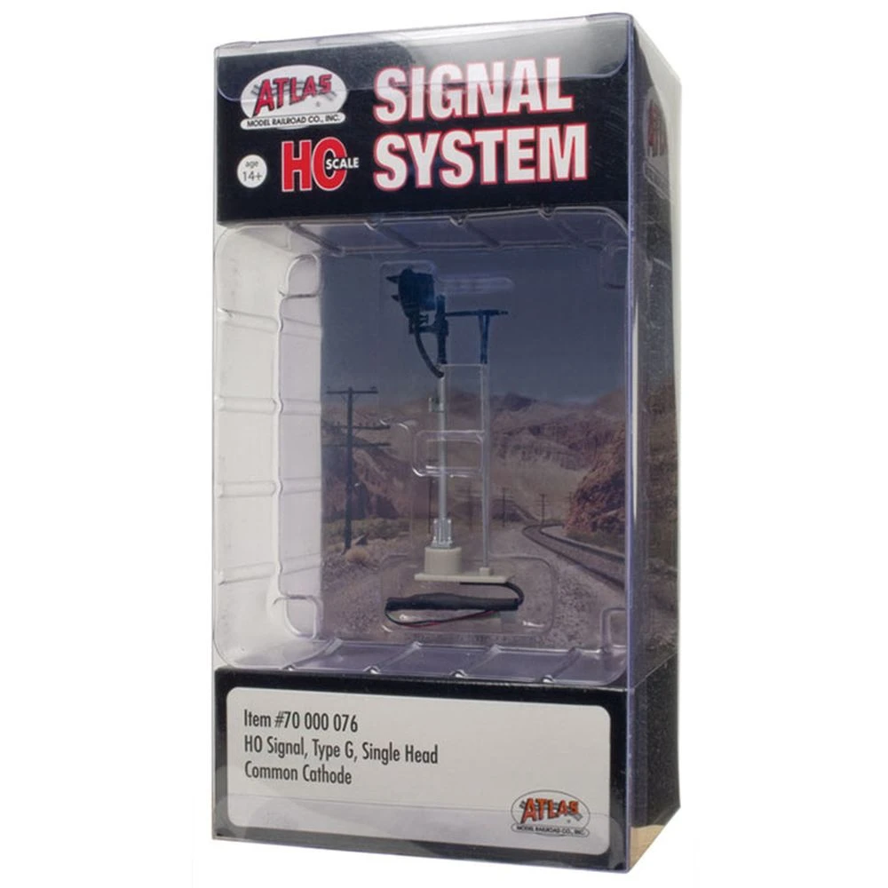 Atlas Single-Head Type G Signal - All Scales Signal System - HO 3 Atlas Single-Head Type G Signal - All Scales Signal System - HO