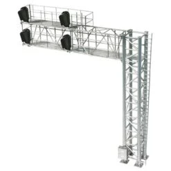 Atlas 2-Track Modern Cantilever Signal Bridge - All Scales Signal System -- 4 Signal Heads, Right-