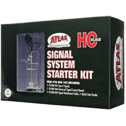 Atlas Signal Starter Set - All Scales Signal System -- 1 Each: Single-Head Type G Signal, Control