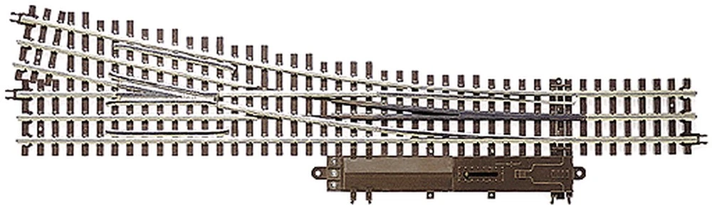 Atlas O 21st Century Track System? Nickel Silver Rail W/Brown Ties - 3-Rail -- #5 Turnout Left Han