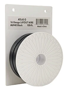 Atlas O 100' Layout Wire, 16 Gauge/Black