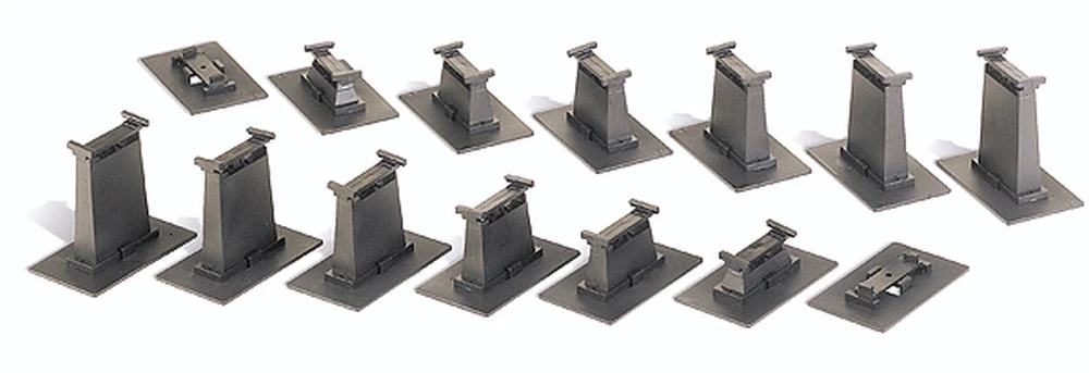 Bachmann Graduated Pier Set - E-Z Track? -- 14 Pieces - HO - 44471 3 Bachmann Graduated Pier Set - E-Z Track? -- 14 Pieces - HO - 44471
