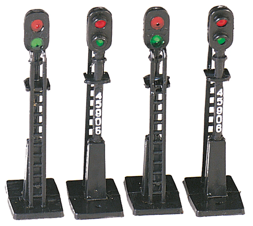 Bachmann Non-Operating Block Signal -- Black Pkg(4) - HO 3 Bachmann Non-Operating Block Signal -- Black Pkg(4) - HO