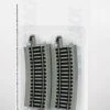 Bachmann Curved Track W/ Nickel Silver Rail & Gray Roadbed - E-Z Track? -- 1/2 18" Radius Pkg(4) - -Model Train Toy Store lg160 44531