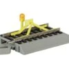 Bachmann Nickel Silver Rail & Gray Roadbed - E-Z Track? -- Track Bumper With Flashing LED - HO -Model Train Toy Store lg160 44593