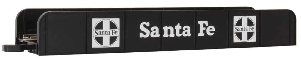 Bachmann Girder Bridge - E-Z Track? - Assembled -- Santa Fe (black) - 10-1/2" 26.7cm Long - HO 3 Bachmann Girder Bridge - E-Z Track? - Assembled -- Santa Fe (black) - 10-1/2" 26.7cm Long - HO