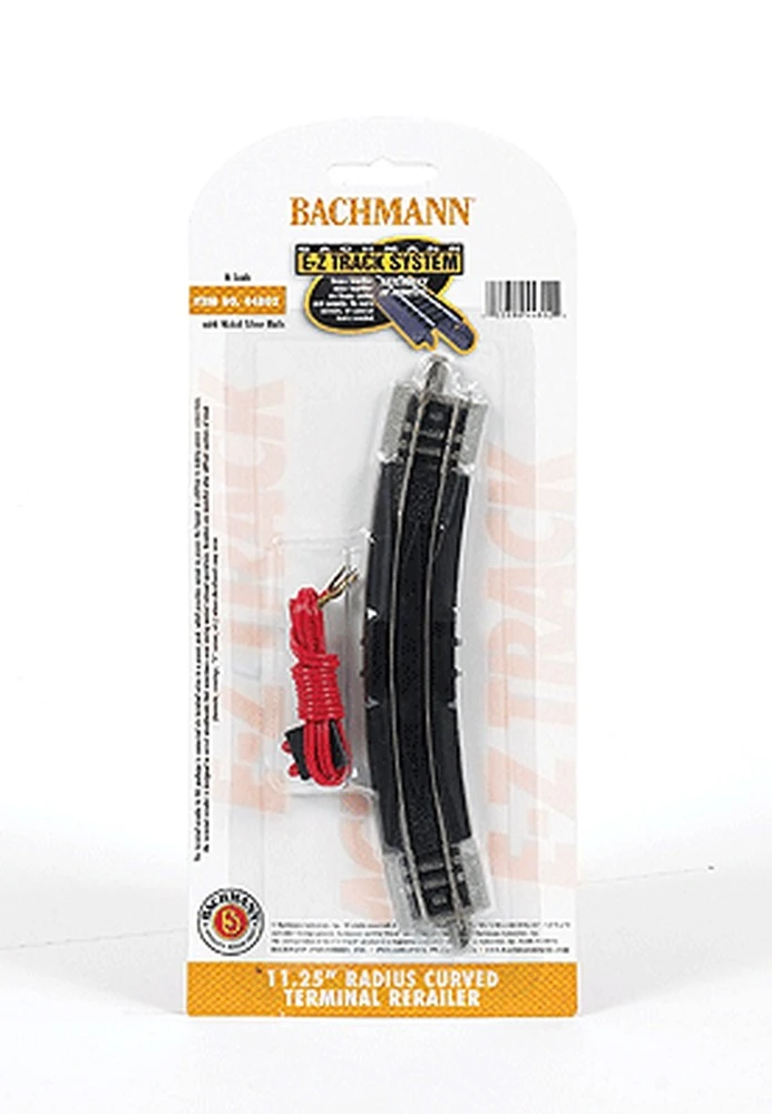 Bachmann E-Z Track? W/Nickel Silver Rail & Gray Roadbed -- 11-1/4" Radius Curved Terminal Rerailer 3 Bachmann E-Z Track? W/Nickel Silver Rail & Gray Roadbed -- 11-1/4" Radius Curved Terminal Rerailer