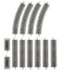 Bachmann E-Z Track? W/Nickel Silver Rail & Gray Roadbed -- Auto-Reversing System - N -Model Train Toy Store lg160 44847