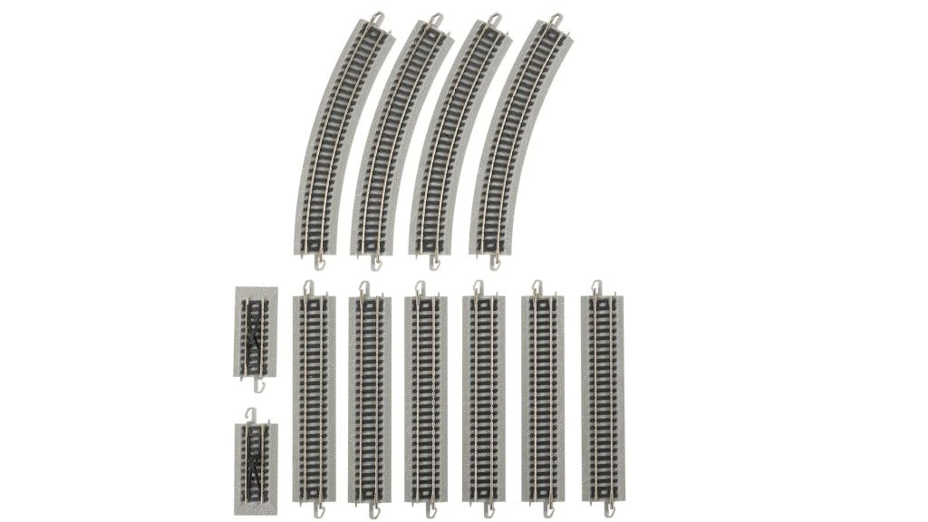 Bachmann E-Z Track? W/Nickel Silver Rail & Gray Roadbed -- Auto-Reversing System - N 3 Bachmann E-Z Track? W/Nickel Silver Rail & Gray Roadbed -- Auto-Reversing System - N