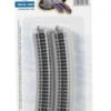 Bachmann E-Z Track? W/Nickel Silver Rail & Gray Roadbed -- 17.5" Radius Curve - N 1 Bachmann E-Z Track? W/Nickel Silver Rail & Gray Roadbed -- 17.5" Radius Curve - N -Model Train Toy Store lg160 44855