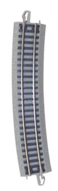 Bachmann E-Z Track? W/Nickel Silver Rail & Gray Roadbed (50) -- 19" Radius Curved - N