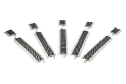 Bachmann Five-Stall Brick Roundhouse -- Kit W/5 E-Z Track? 9" Straights, 5 Bumpers - HO -Model Train Toy Store lg160 45020 1