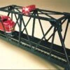 Bachmann Steel Through-Truss Bridge - Assembled -- With Blinking Red Light - N