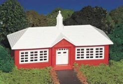 Bachmann Plasticville Classic Kit - School House -- 6 X 7-1/8" 15.3 X 18.1cm - HO - 45133