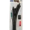 Bachmann Turnout W/Steel Rail Track & Black Roadbed - E-Z Track? -- Right Hand Remote - HO - 4446 -Model Train Toy Store lg160 6654
