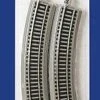 Bachmann E-Z Track? W/Nickel Silver Rail & Gray Roadbed -- 18" Radius Curve Pkg(4) - HO - 44501 -Model Train Toy Store lg160 6660