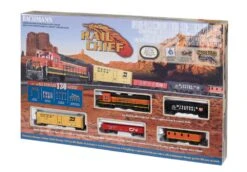 Bachmann Rail Chief Train Set -- Burlington Northern & Santa Fe - HO - 00706 -Model Train Toy Store lg160 706 1