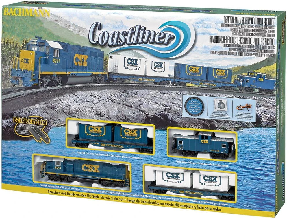 Bachmann Coastliner Train Set - HO - 00734 4 Bachmann Coastliner Train Set - HO - 00734 - Image 2