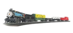 Bachmann Chessie Special - Standard DC -- Chesapeake & Ohio 0-6-0 Steam Loco, 4 Freight Cars, Trac