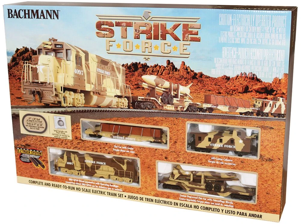 Bachmann Strike Force - Standard DC -- EMD GP40, 3 Cars, Track Oval, Power Pack - HO - 00752 4 Bachmann Strike Force - Standard DC -- EMD GP40, 3 Cars, Track Oval, Power Pack - HO - 00752 - Image 2