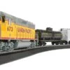 Bachmann Track King Train Set - Standard DC -- Union Pacific EMD GP40, 4 Cars, Wide-Vision Caboose -Model Train Toy Store lg160 766
