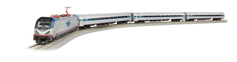 Bachmann Amtrak? City Sprinter - Standard DC -- ACS-64 Electric, 3 Amfleet Cars, E-Z Track? Oval, 3 Bachmann Amtrak? City Sprinter - Standard DC -- ACS-64 Electric, 3 Amfleet Cars, E-Z Track? Oval,