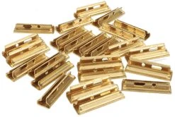 Bachmann Rail Joiners -- For European-Style Track W/Brass Rail Pkg(24) - G