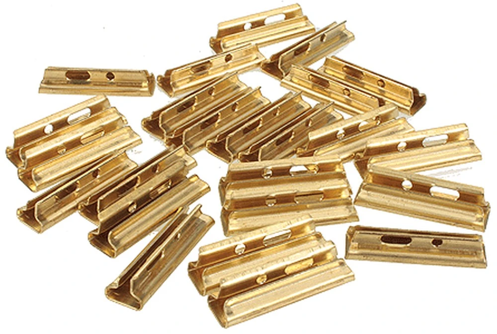 Bachmann Rail Joiners -- For European-Style Track W/Brass Rail Pkg(24) - G 3 Bachmann Rail Joiners -- For European-Style Track W/Brass Rail Pkg(24) - G