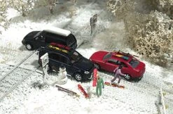 Busch Gmbh And Co Kg Winter Scene Details - Kit -- Includes Snowboards, Carving Ski, Roof Rack, Ro