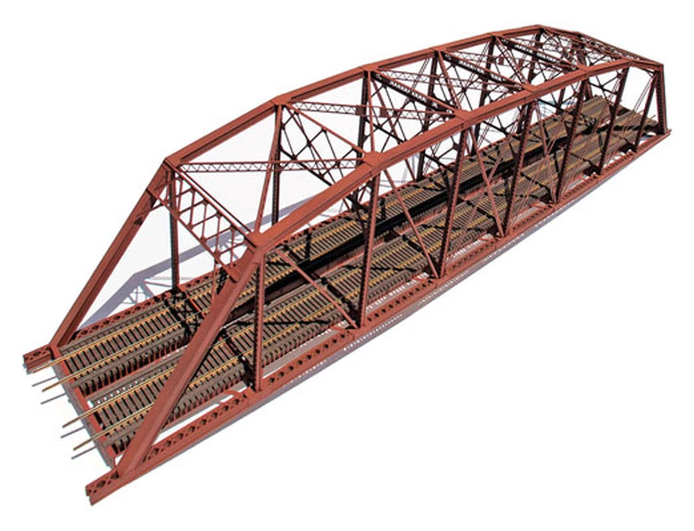 Central Valley Double Track Heavy Duty Laced-Truss Bridge -- Kit - 28-1/4 X 4-3/4" 71.8 X 12.1cm 3 Central Valley Double Track Heavy Duty Laced-Truss Bridge -- Kit - 28-1/4 X 4-3/4" 71.8 X 12.1cm