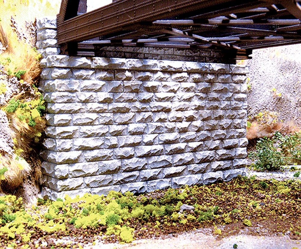 Chooch Enterprises Double Cut Stone Bridge Abutment -- Double Track 5.25 X 3.75" - HO 3 Chooch Enterprises Double Cut Stone Bridge Abutment -- Double Track 5.25 X 3.75" - HO
