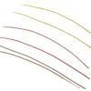 Detail Associates MU Jumper Cable .020" Vinyl 3" Long Pkg(6) -- 2 Each Red, Brown & Yellow - HO -Model Train Toy Store lg229 1512