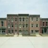 Design Preservation Models Townhouse Flats (Front Wall Only) - Woodland Scenics DPM Landmark Struc -Model Train Toy Store lg243 11400