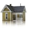 Design Preservation Models Victorian Cottage - DPM? Landmark Structures? -- Kit - HO -Model Train Toy Store lg243 20500