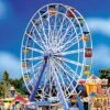 Faller Gmbh Ferris Wheel -- 9 X 7-1/2 X 22-3/8" 22.5 X 18.7 X 56cm - Kit - HO -Model Train Toy Store lg272 140312