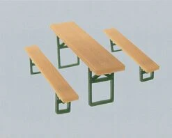Faller Gmbh 20 Beer Tables & 40 Beer Benches - HO