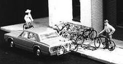 Gold Medal Models Bicycles (8, 4 Styles) & Bike Rack (1) (Photo-Etched Metal) - HO