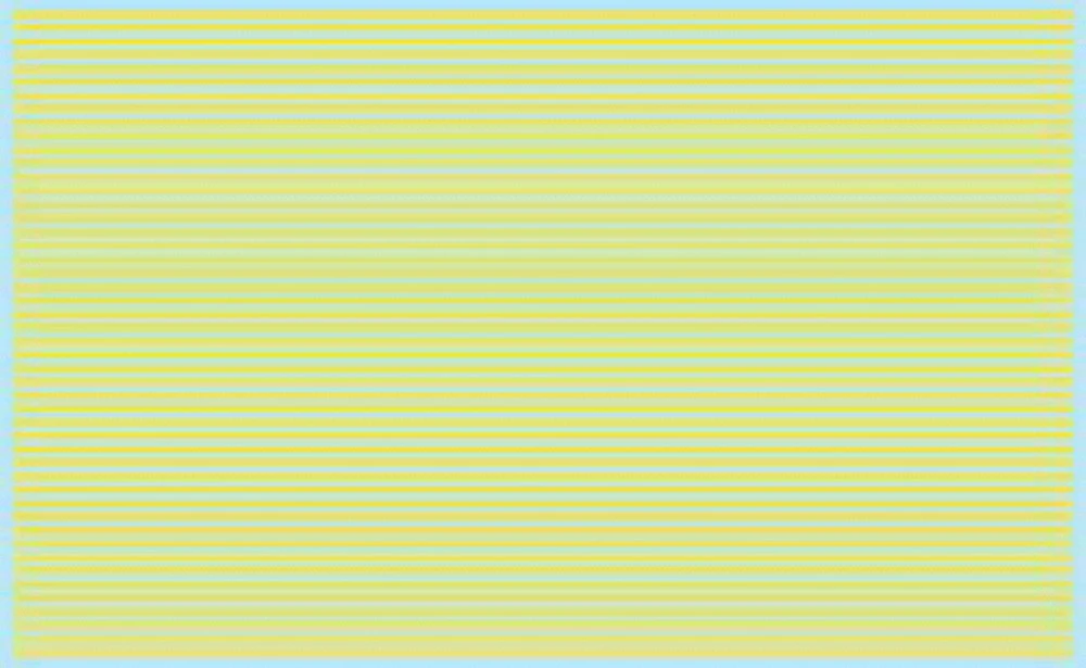 Kadee Street Decals -- Solid/Solid - Yellow - HO 3 Kadee Street Decals -- Solid/Solid - Yellow - HO