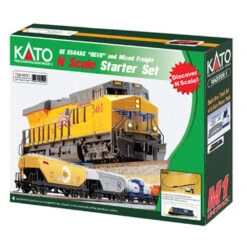 Kato GE ES44AC Gevo Mixed Freight Starter Set -- CSX Loco, 6 Cars, Unitrack M1 Basic 4-1/2 X 2' Ov